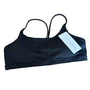 Athleta Transcend Scoop Sports Bra A-C Black XL 413241